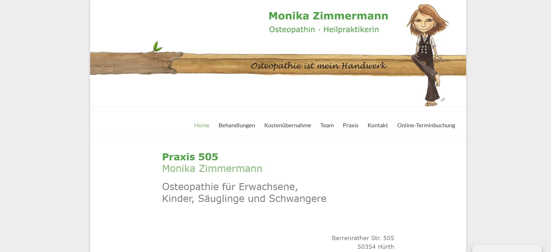 Praxis 505 Osteopathie für Erwachsene Kinder Säuglinge und Schwangere